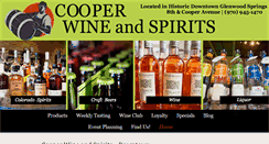 Desktop Screenshot of cooperwineandspirits.com